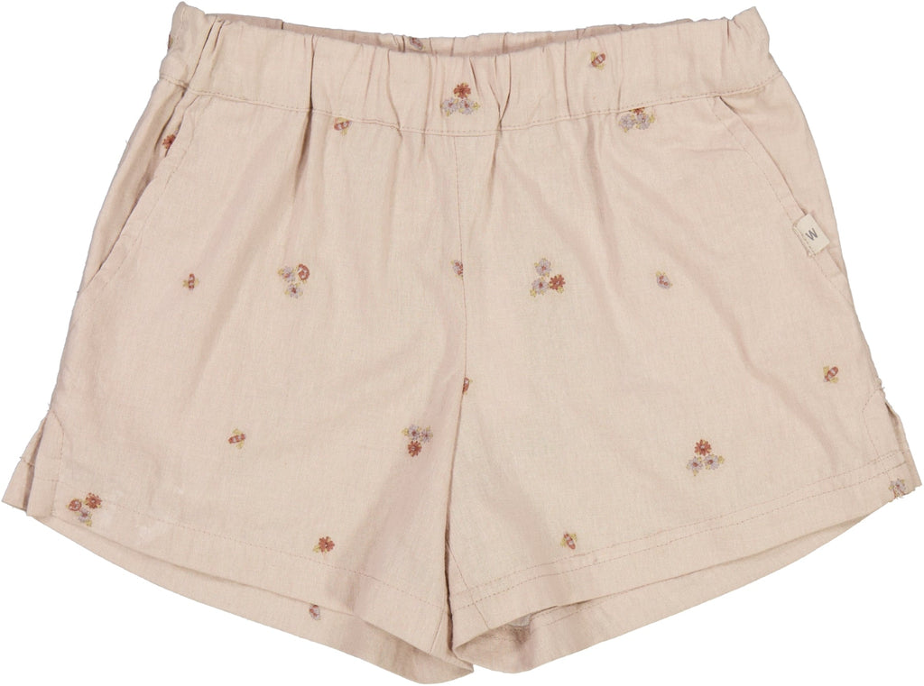 Wheat shorts eileen - Embroidery flowers