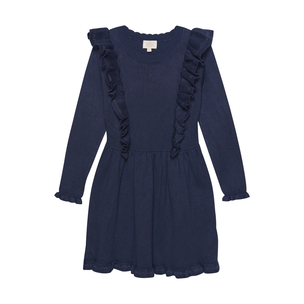 Creamie strikket kjole - Indigo blue