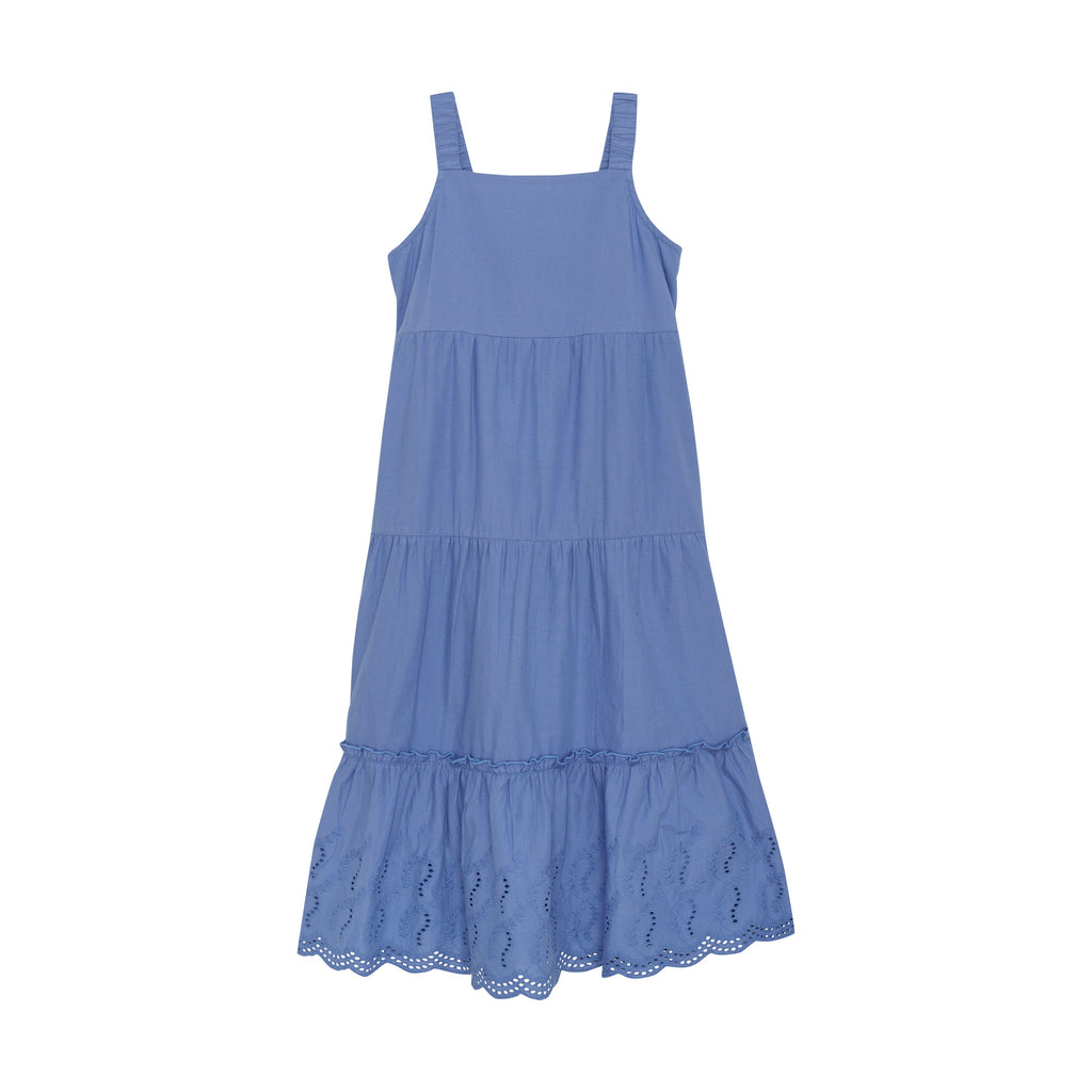 Creamie kjole embroidery - Colony blue