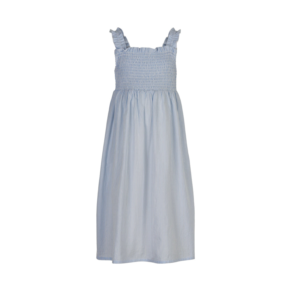 Creamie kjole m. lurex - Xenon blue