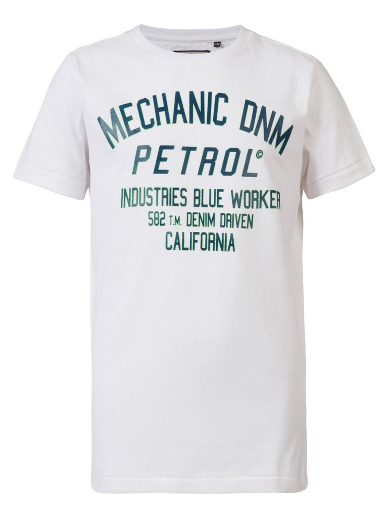 Petrol t-shirt - Hvid